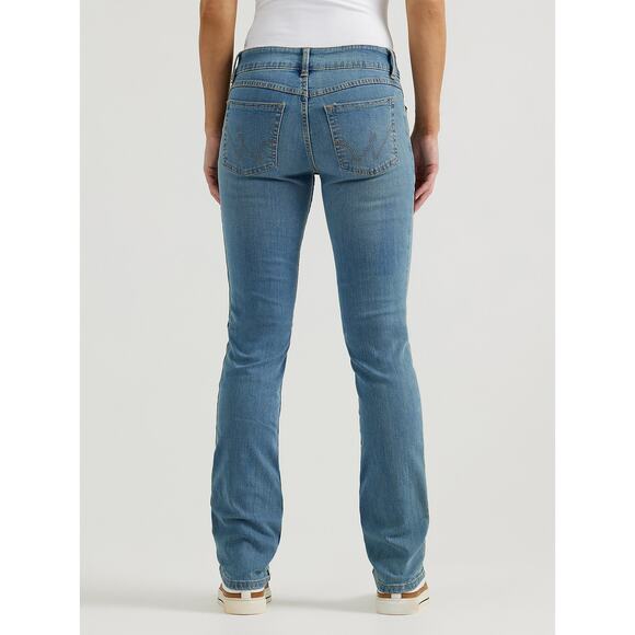 Wrangler Women's Mid-Rise Straight Leg Denim Jeans - Size 30 - Picture 1 of 9